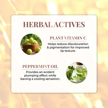 Lip Honey Plumping Gloss with Plant Vitamin C and Peppermint Oil