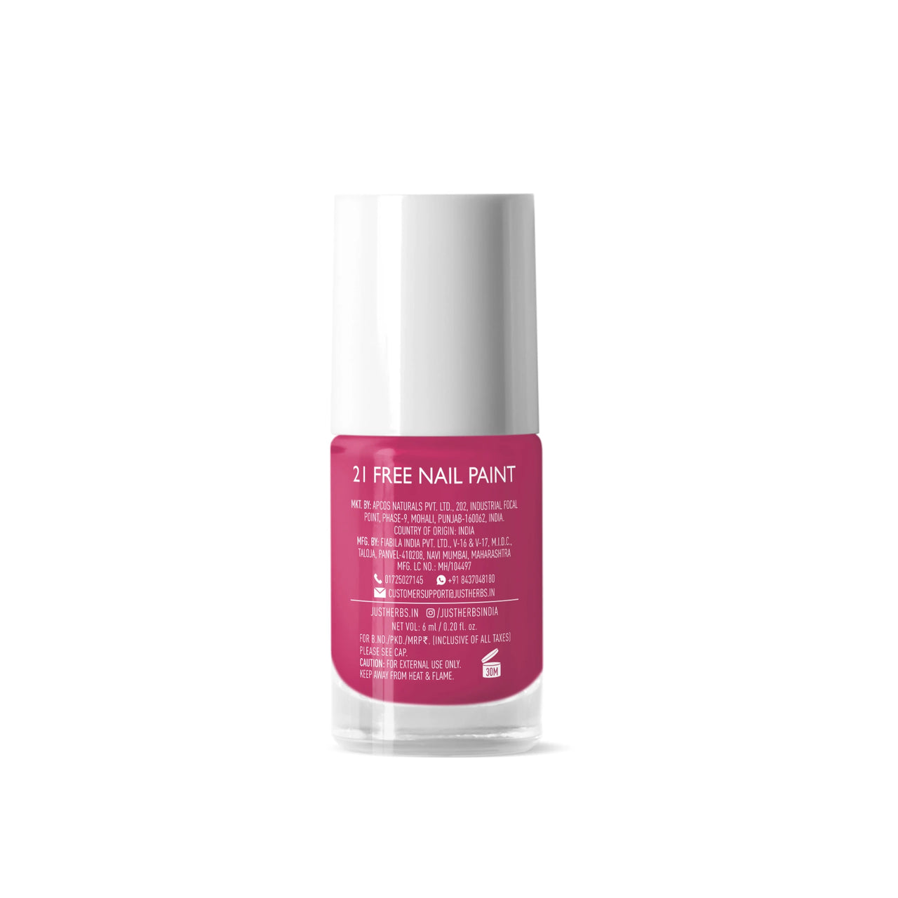 21-Free Formula Nail Paints