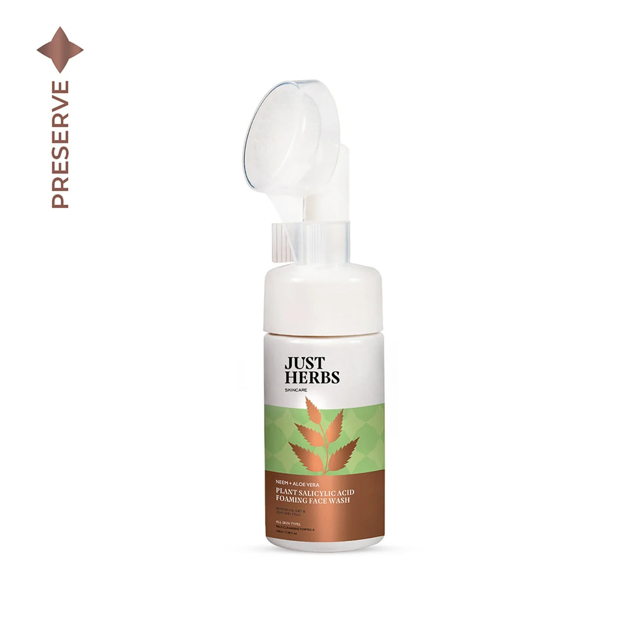 Plant Salicylic Acid Foaming Face Wash with Neem & Aloe Vera