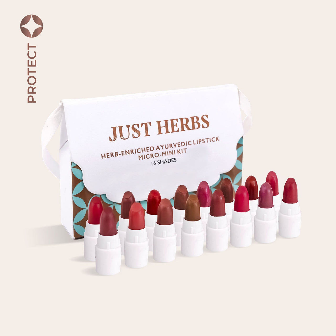 Herb Enriched Ayurvedic Lipstick Micro-Mini Kit - 16 shades