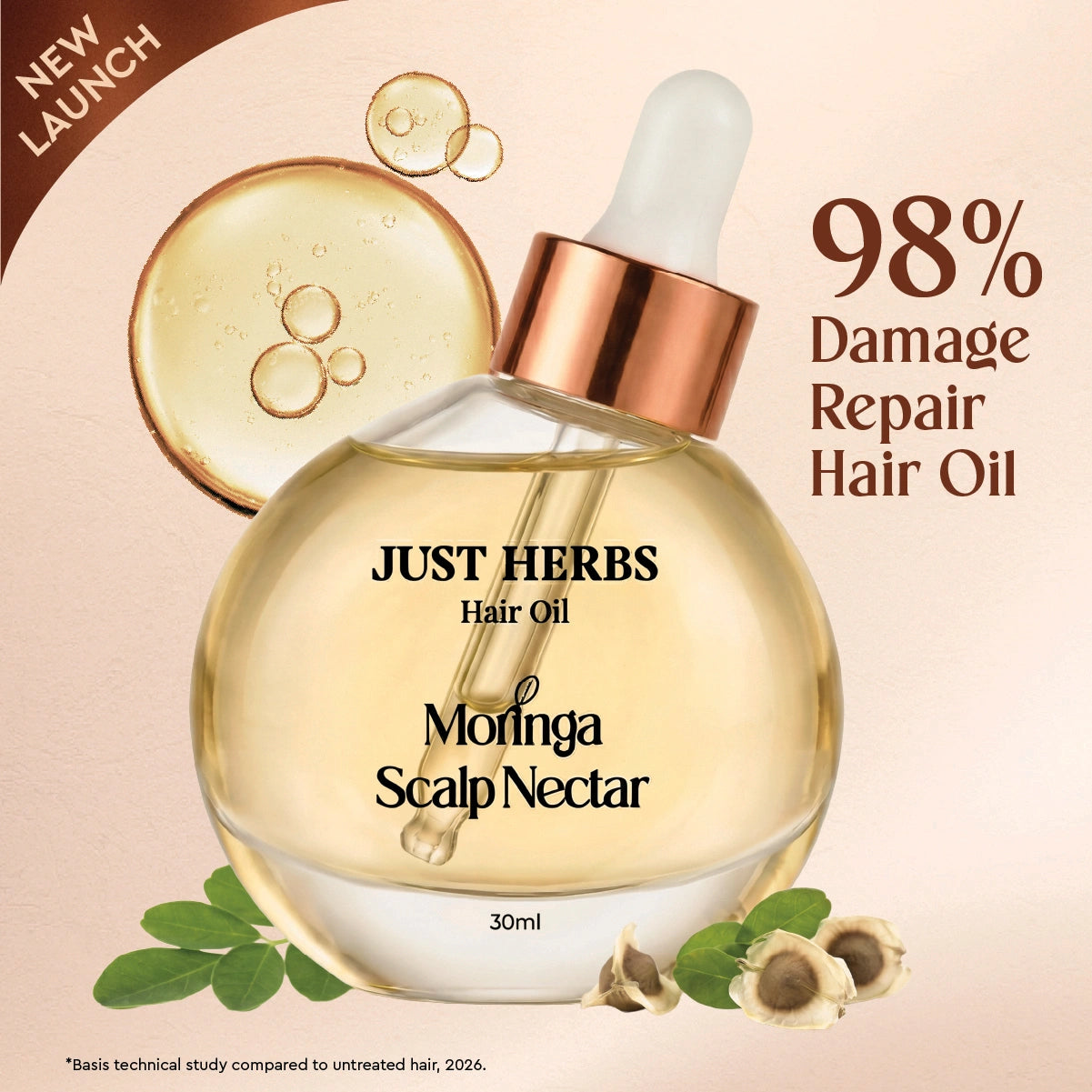 Hair Oil Moringa Scalp Nectar 30ml