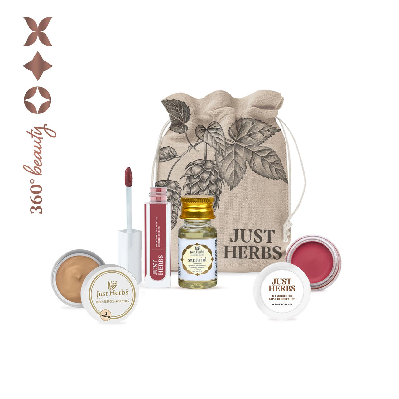 Ayurvedic Makeup Essentials Kit Gift Set