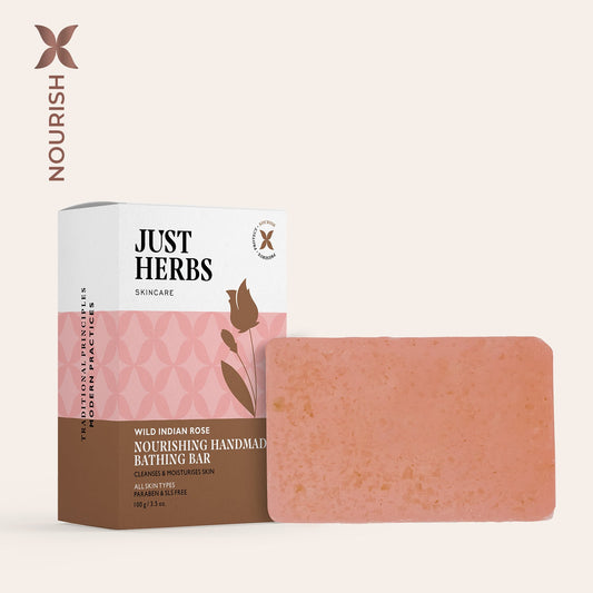 Wild Indian Rose Nourishing Handmade Bathing Bar:Pack of 1