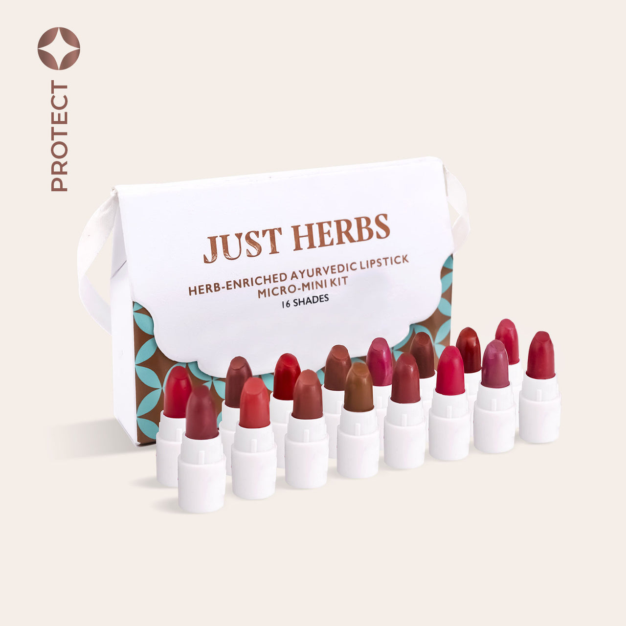 Herb Enriched Ayurvedic Lipstick - Micro-Mini Trial Kit - 16 shades