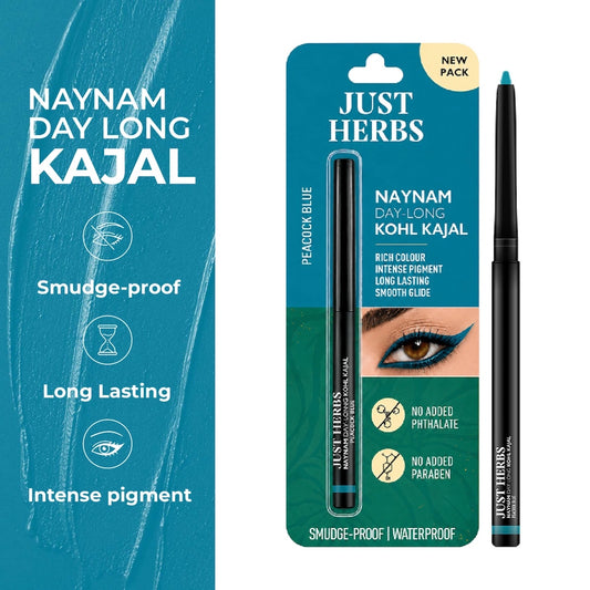 Naynam Day-Long Kohl Kajal  - Peacock Blue