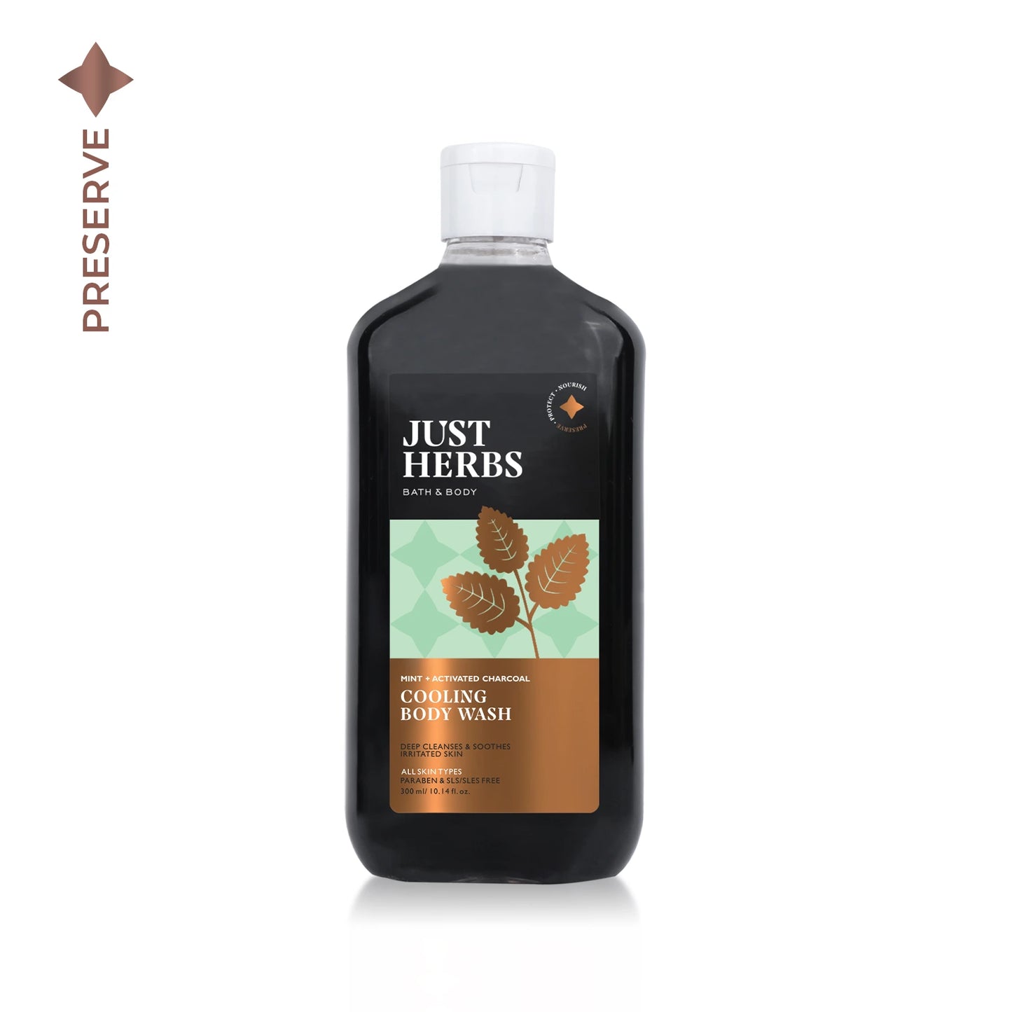 Mint Cooling Body Wash with Activated Charcoal