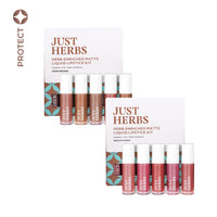Thumbnail for Herb-enriched Matte Liquid Lipstick Combo: Brights & Pinks + Nudes & Browns