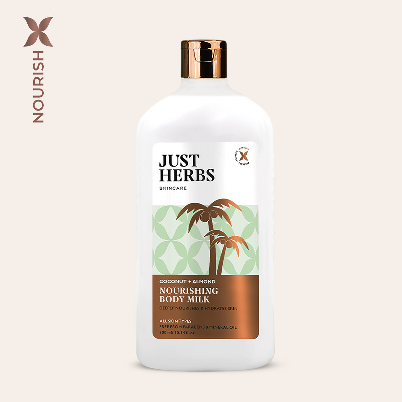 Nourishing Body Milk with Coconut and Almond - Just Herbs
