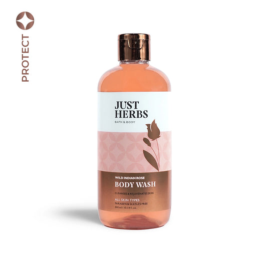 Shatpatri Wild Indian Rose - Gentle Body Wash 300ml