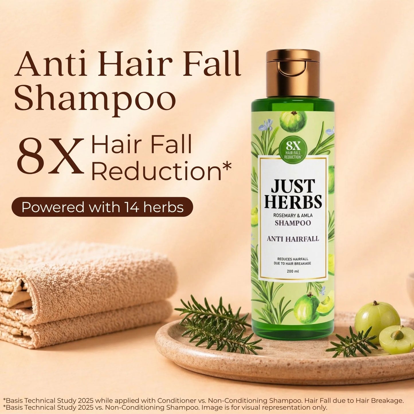 Anti Hairfall Shampoo | Rosemary, Amla & 12 Herbs