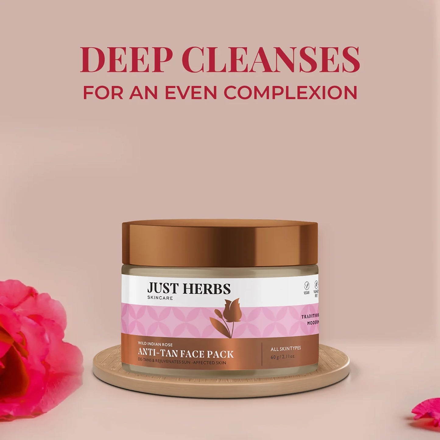 Anti-Tan Face Pack - Wild Indian Rose