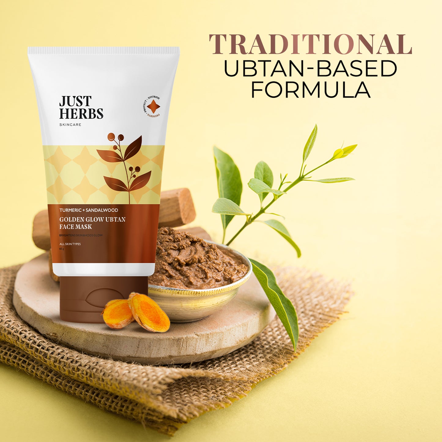Ubtan Turmeric + Sandalwood Face Mask 100g