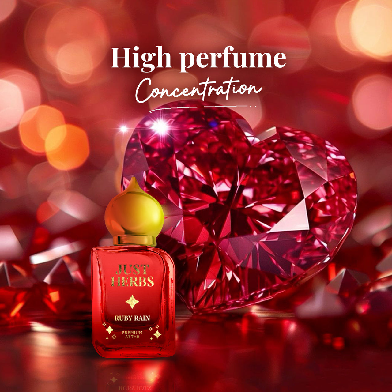 Ruby Rain Premium Attar - Just Herbs