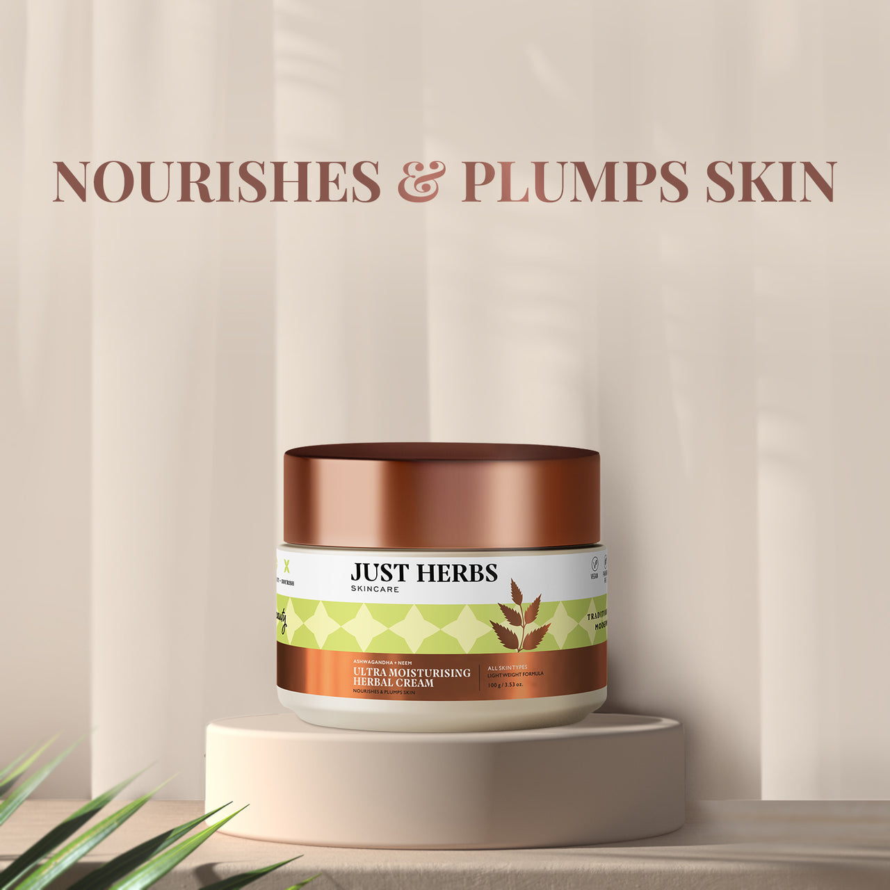 Ultra Moisturising Herbal Cream with Ashwagandha and Neem