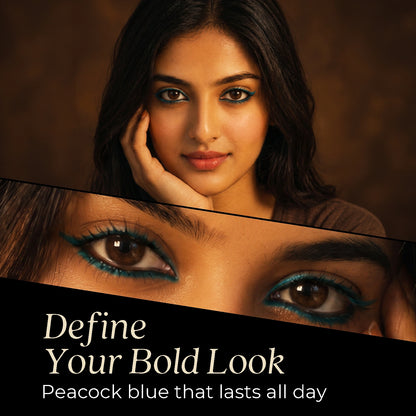 Naynam Day-Long Kohl Kajal  - Peacock Blue