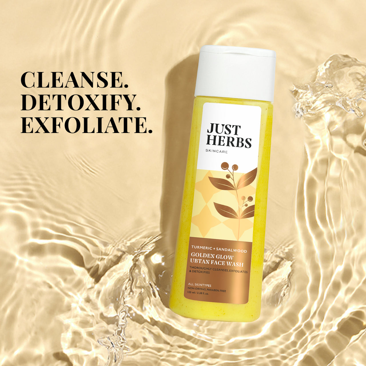 Golden Glow Ubtan Face Wash with Turmeric and Sandalwood