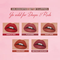 Thumbnail for Herb-enriched Matte Liquid Lipstick Combo (Deeps & Reds + Brights & Pinks)