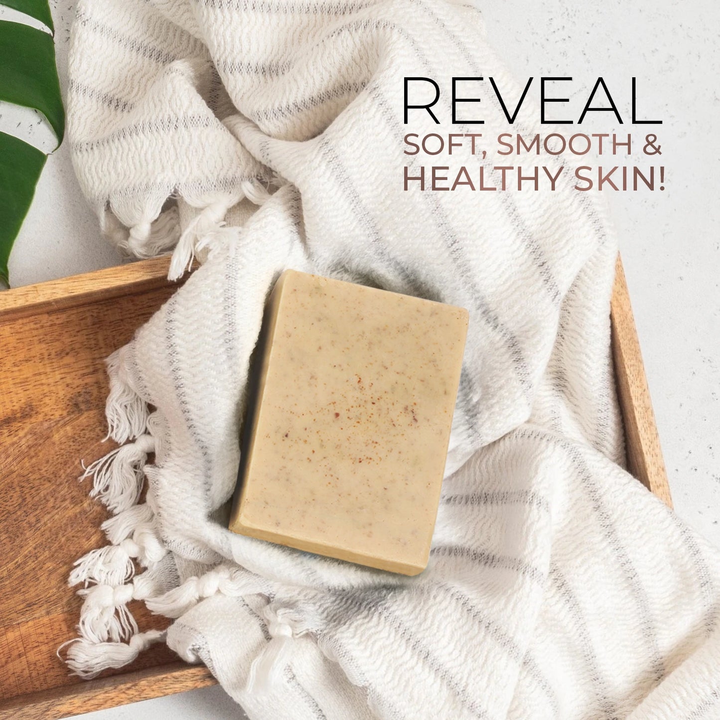 Skin Brightening Bathing Bar with Sandalwood and Turmeric