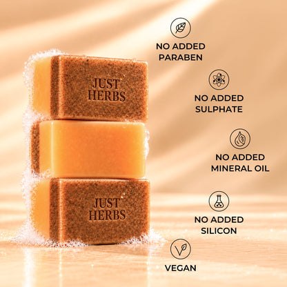 Golden Ubtan Exfoliating Detan Bar - Pack of 3