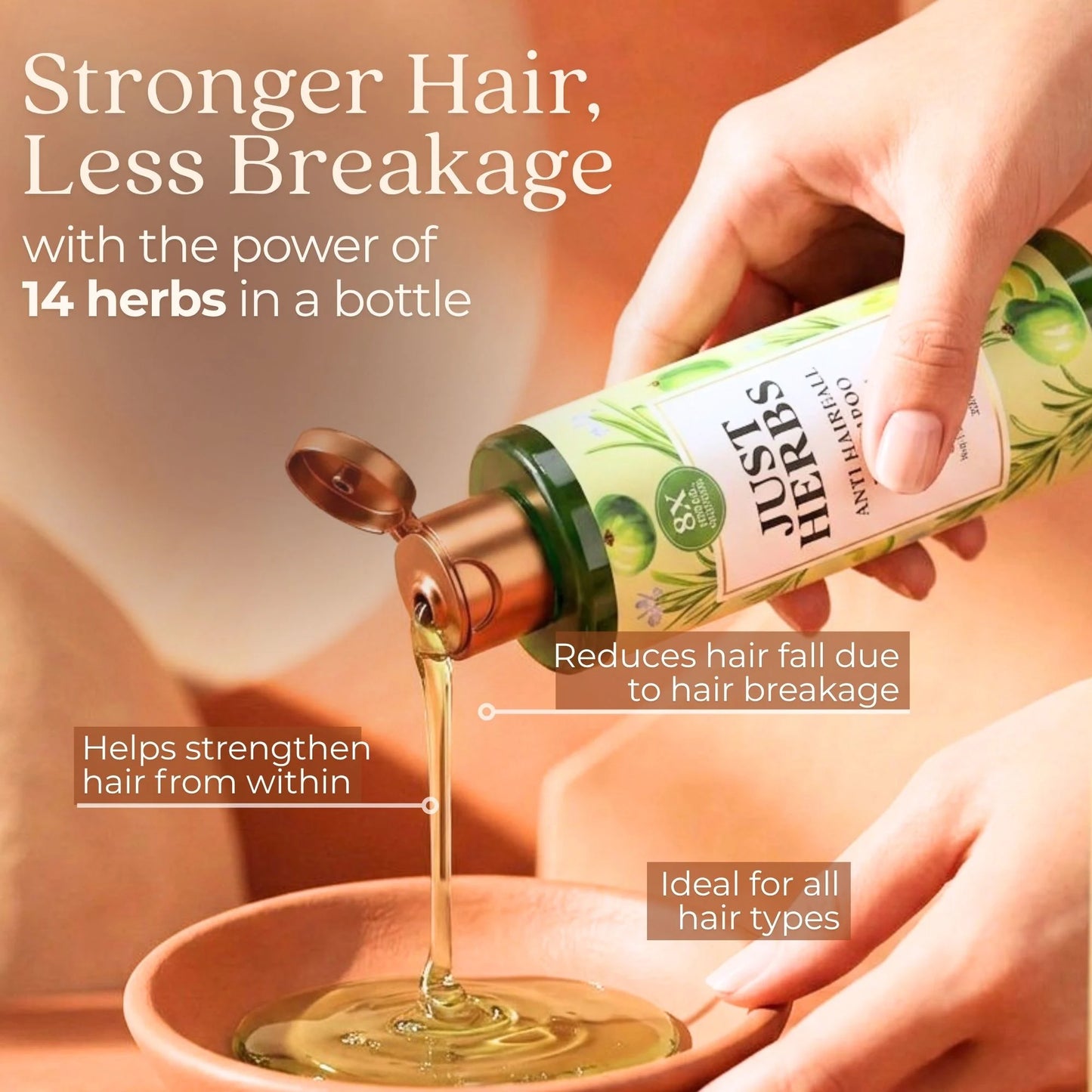 Anti Hairfall Shampoo | Rosemary, Amla & 12 Herbs
