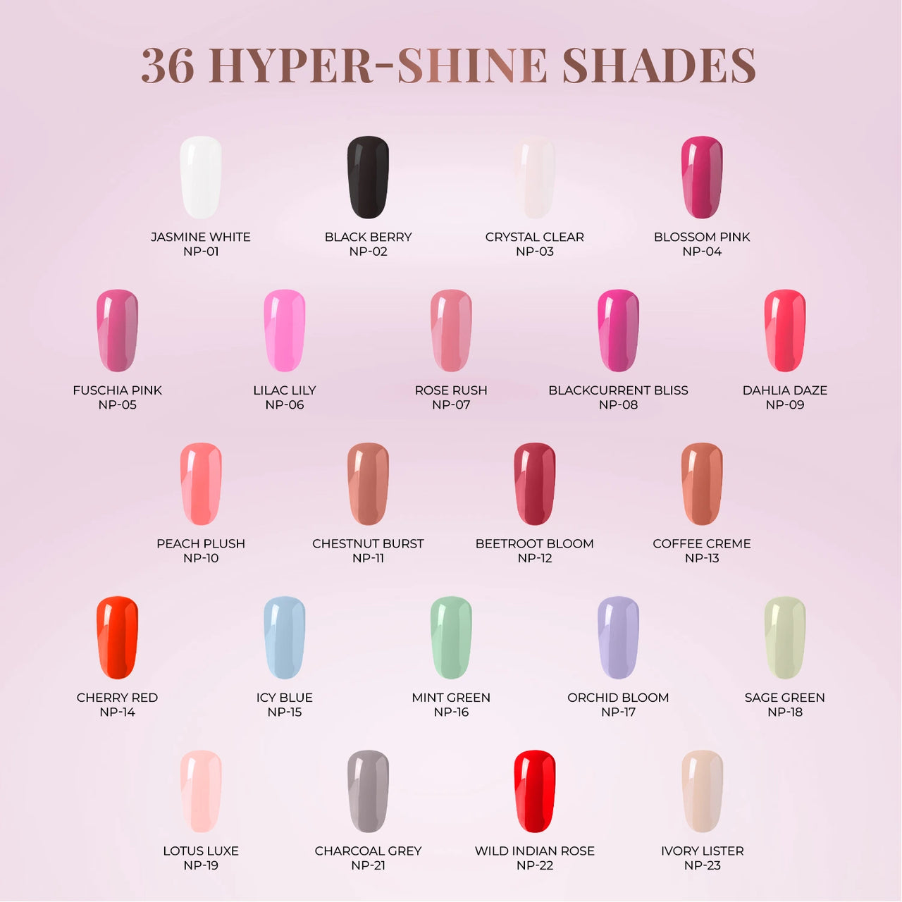 21-Free Formula Nail Paints