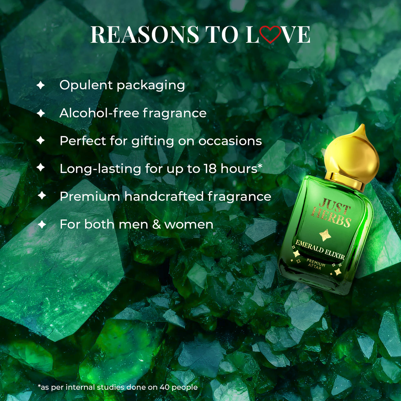 Emerald Elixir Premium Attar : 10 ml