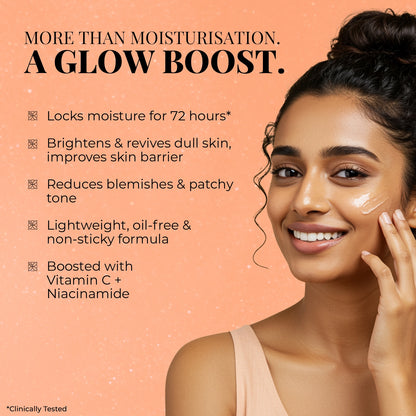 Just Herbs Radiant Glow Face Gel Cream with Mandarin & Saffron - 50ml