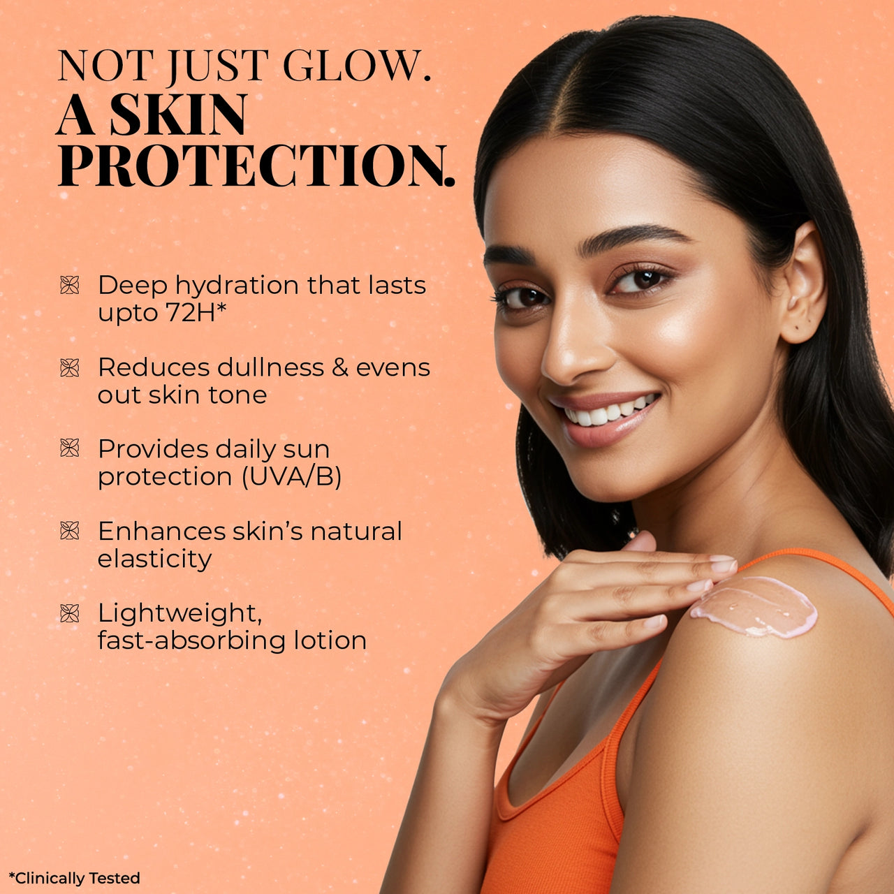 Just Herbs Radiant Glow Body Lotion with Mandarin & Saffron - 300ml