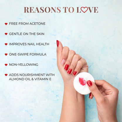 Nail Paint Remover with Almond Oil and Vitamin E