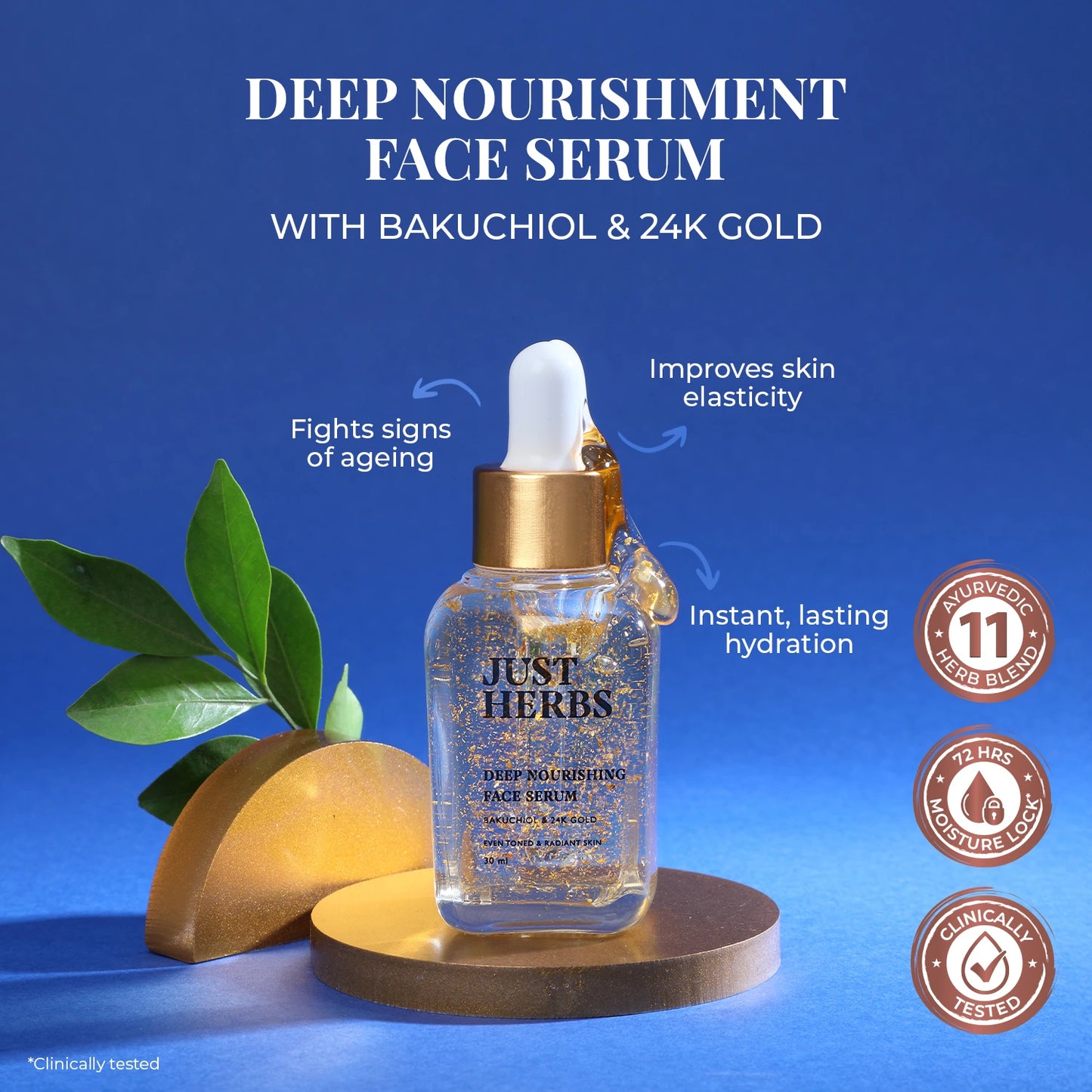 24K Gold & Bakuchiol Deep Nourishing Face Serum