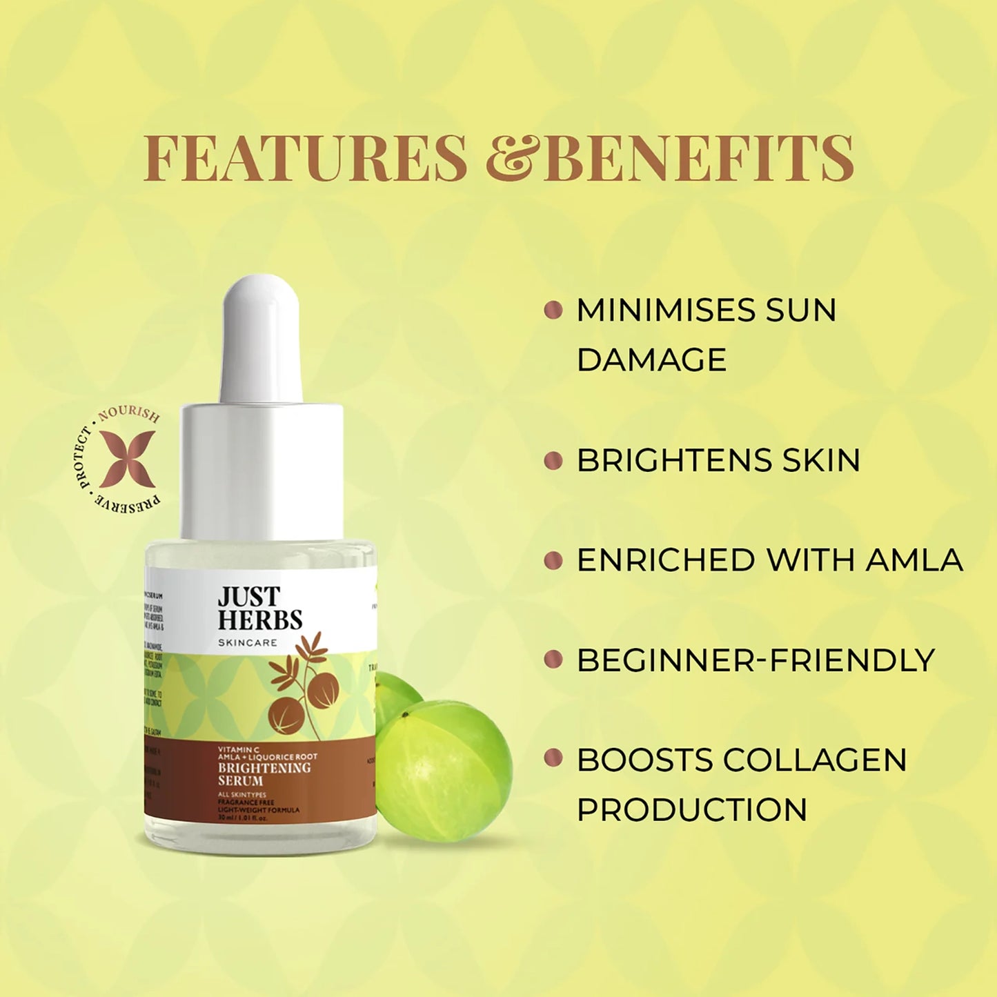 Brightening Serum - Vitamin C Amla & Liquorice Root