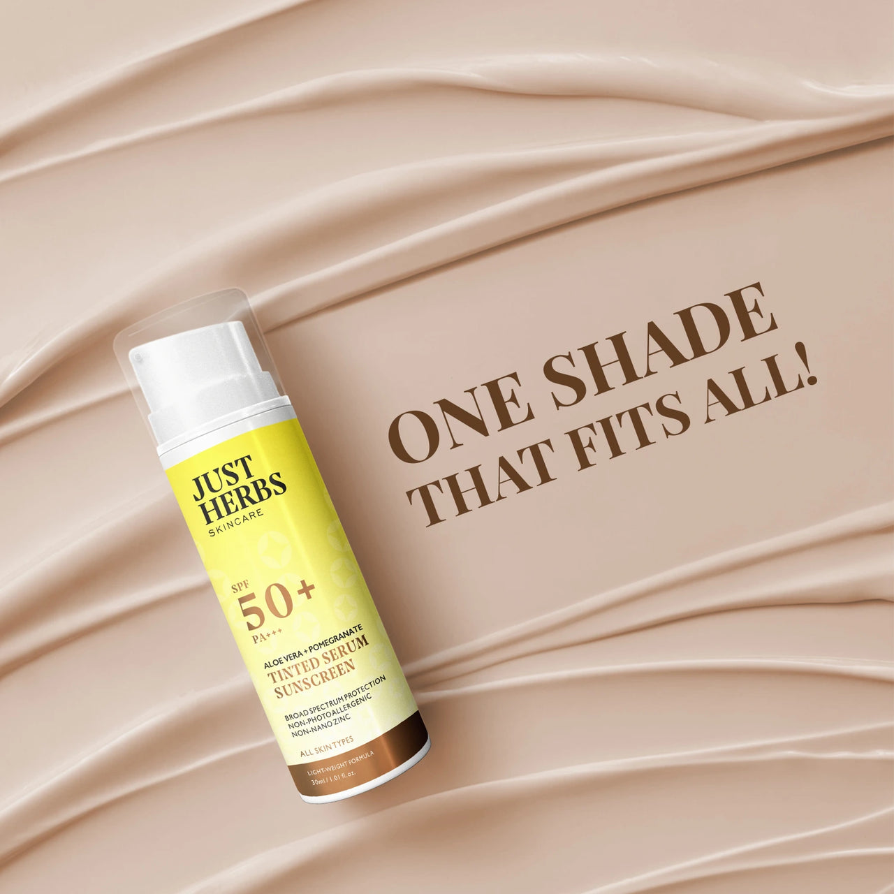 Tinted Serum Sunscreen with SPF 50+ PA+++ : 30 ml