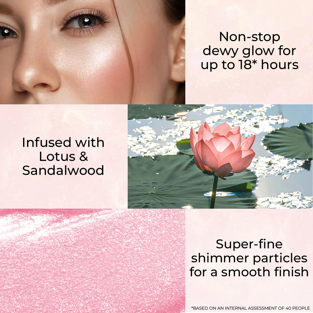 Sunlit Gleam: Lumi-glow Strobe Cream with Lotus & Sandalwood