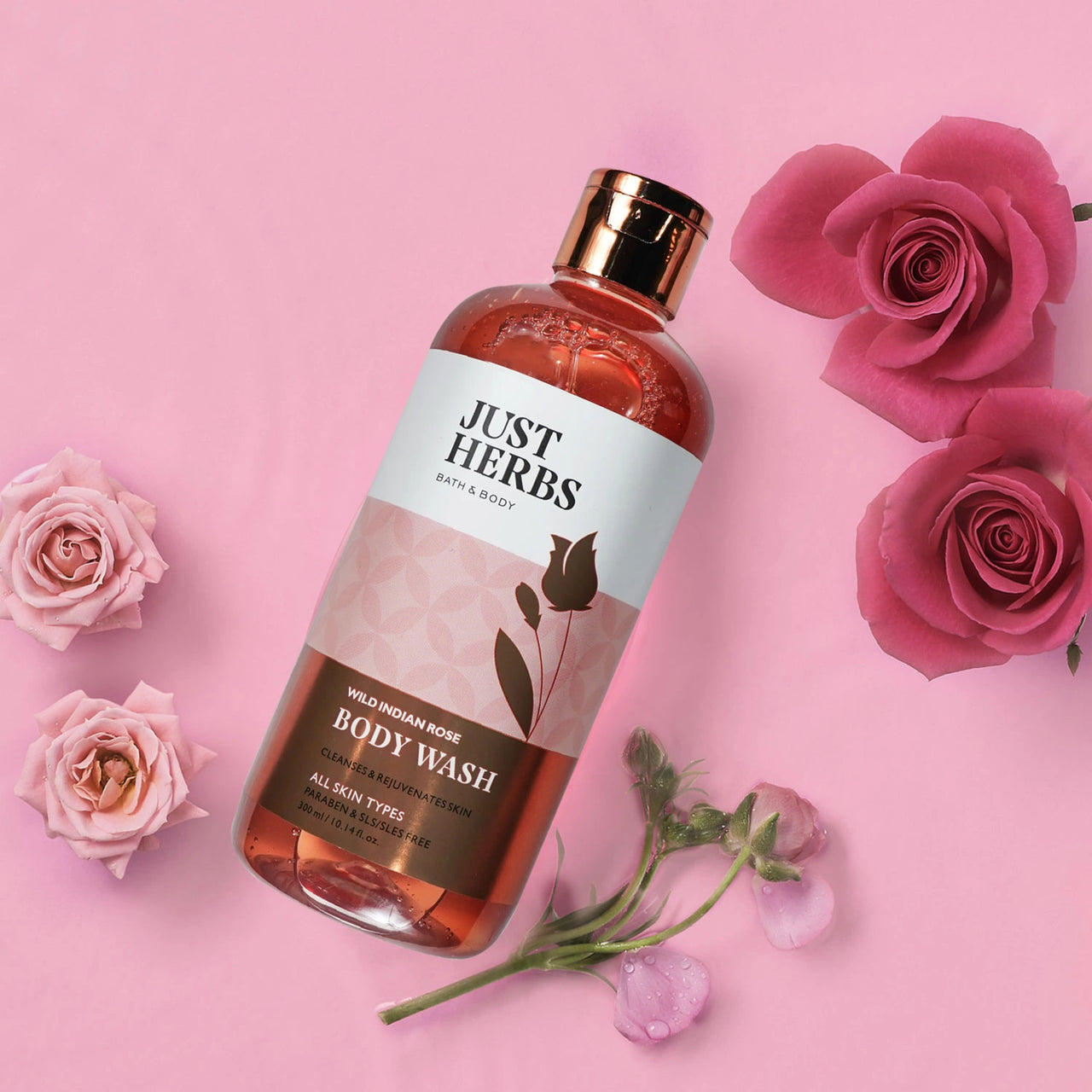 Wild Indian Rose Body Wash: 300 ml
