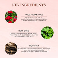 Thumbnail for Anti-Tan Face Pack - Wild Indian Rose - Just Herbs