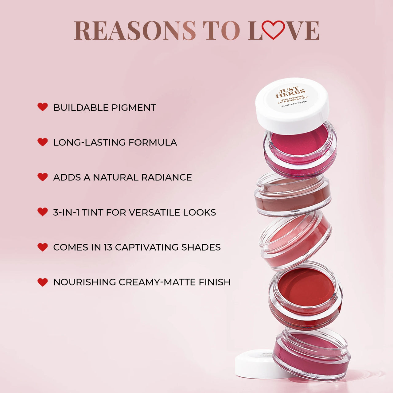 Pale Pink: Nourishing Lip and Cheek Tint  - Herb Enriched