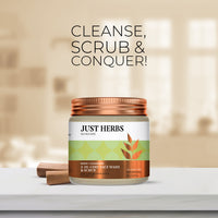 Thumbnail for 2 In 1 Dry Face Wash & Scrub with Neem and Chandan - Just Herbs
