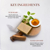 Thumbnail for Skin Brightening Bathing Bar with Sandalwood & Turmeric