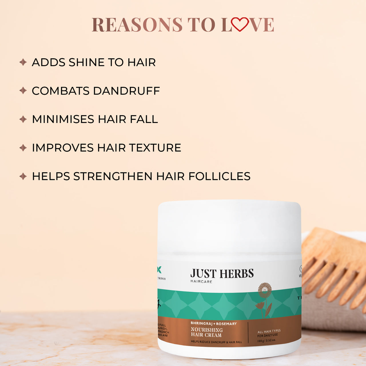 Nourishing Hair Cream with Bhringraj & Rosemary