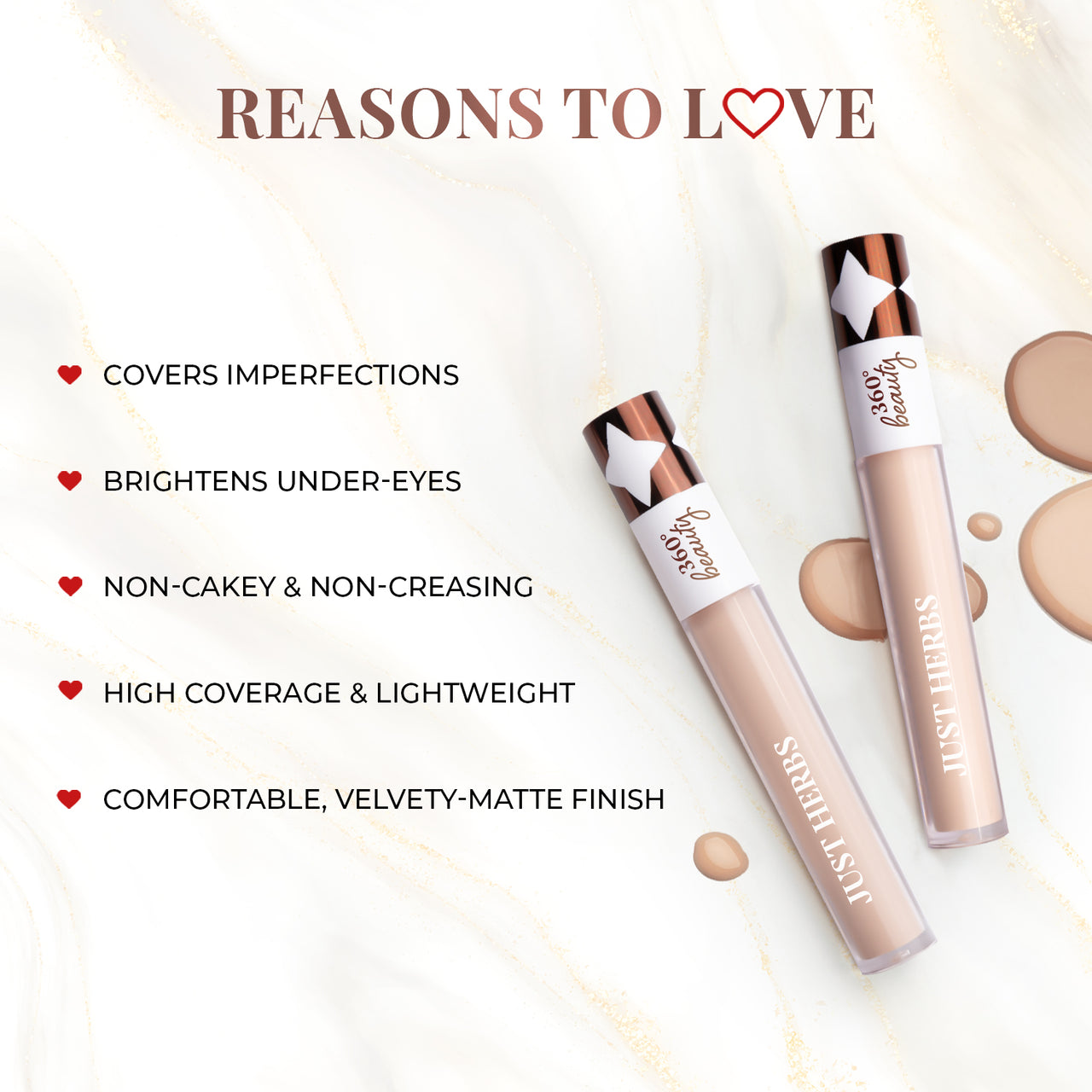 Full Cover Filter Finish Concealer with Kumkumadi and Rice Starch