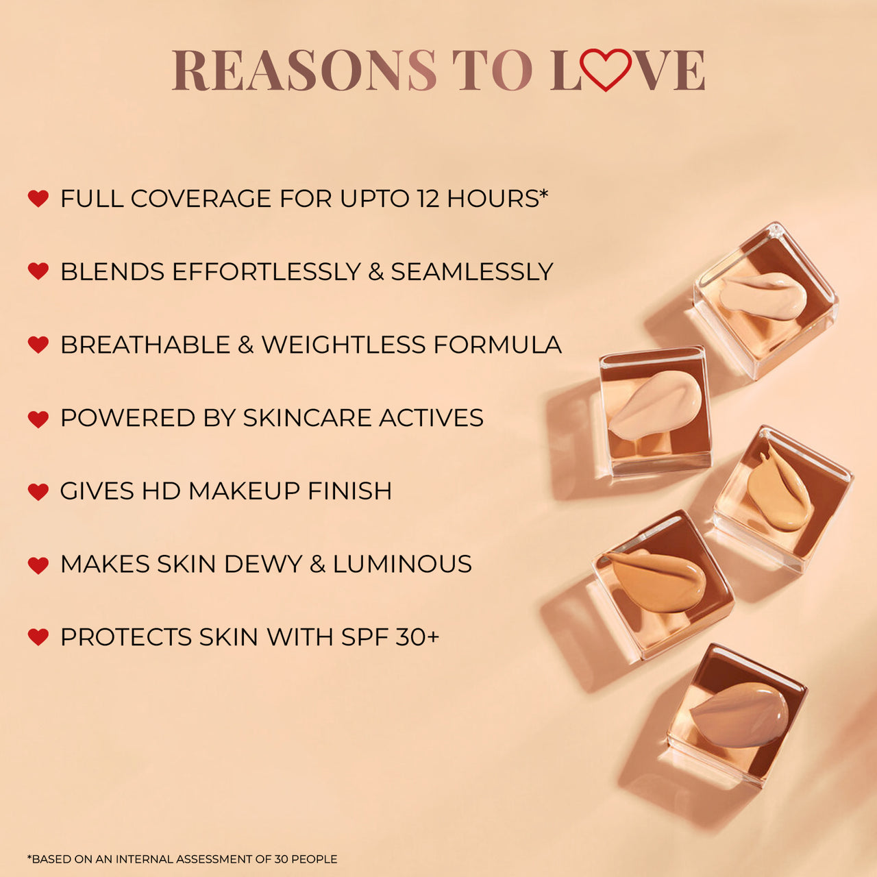 Coffee: Serum Foundation Dewy Finish SPF 30+ with Rosehip and Rice Starch