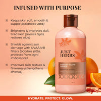 Thumbnail for Just Herbs Radiant Glow Body Lotion with Mandarin & Saffron - 300ml