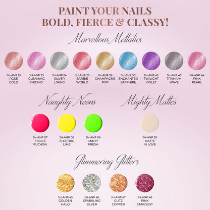 Fierce Fuchsia: Nail Paints | 12-Free Formula