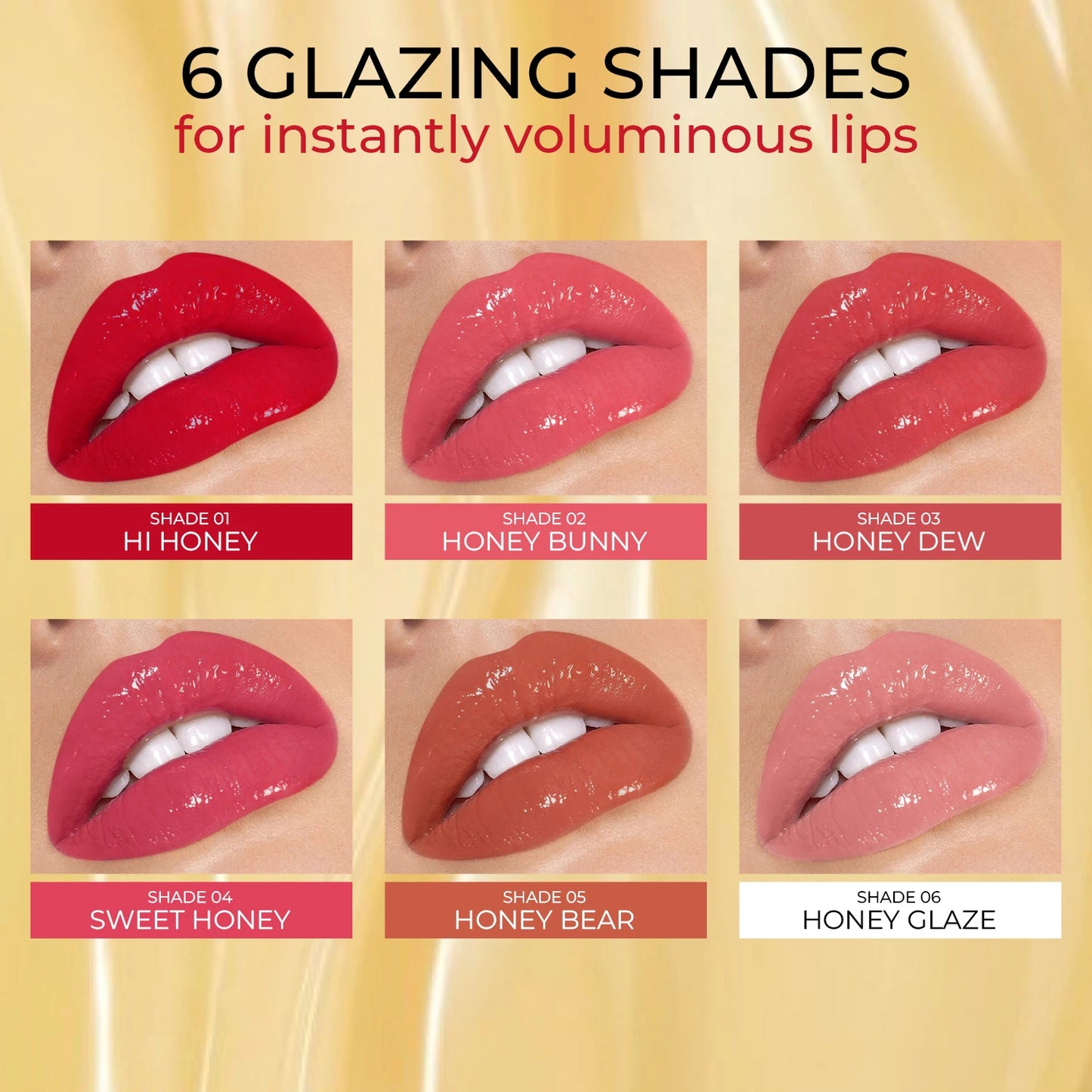 Lip Honey Plumping Gloss with Plant Vitamin C and Peppermint Oil