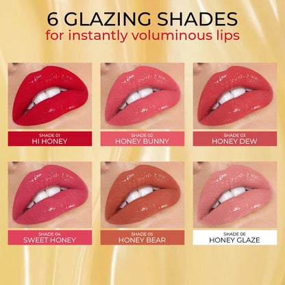 Lip Honey Plumping Gloss with Plant Vitamin C and Peppermint Oil