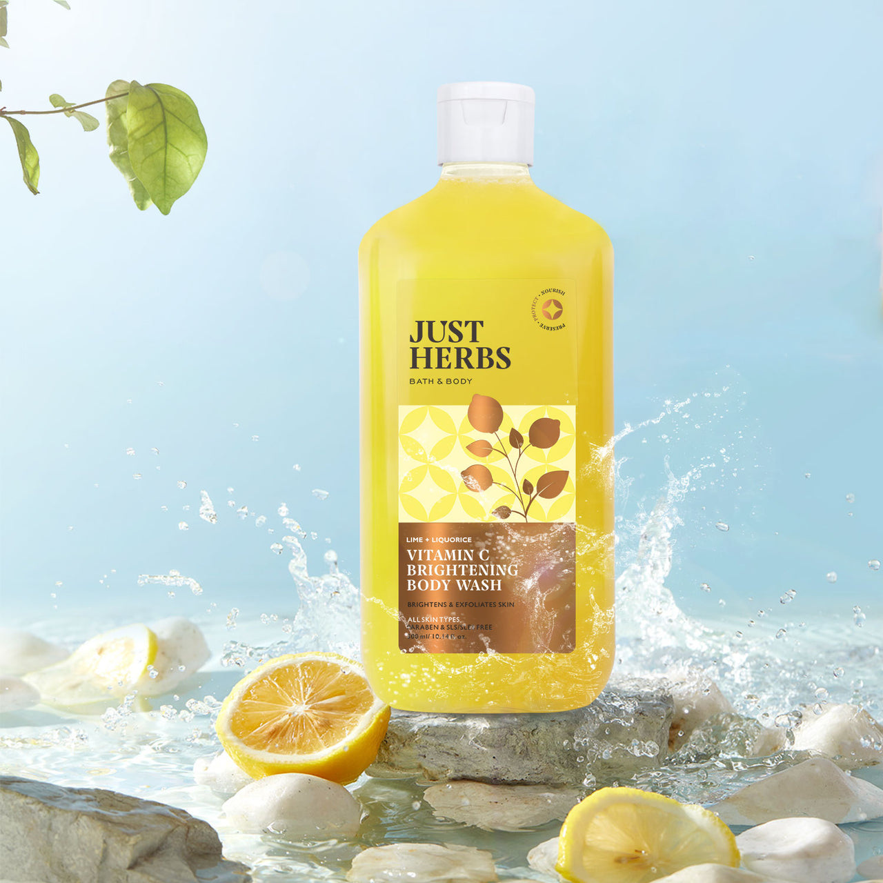 Vitamin C Brightening Body Wash with Lime and Liquorice