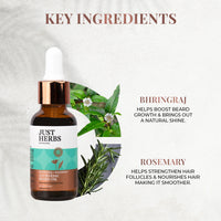 Thumbnail for Ayurvedic Beard Oil with Bhringraj & Rosemary: 30 ml