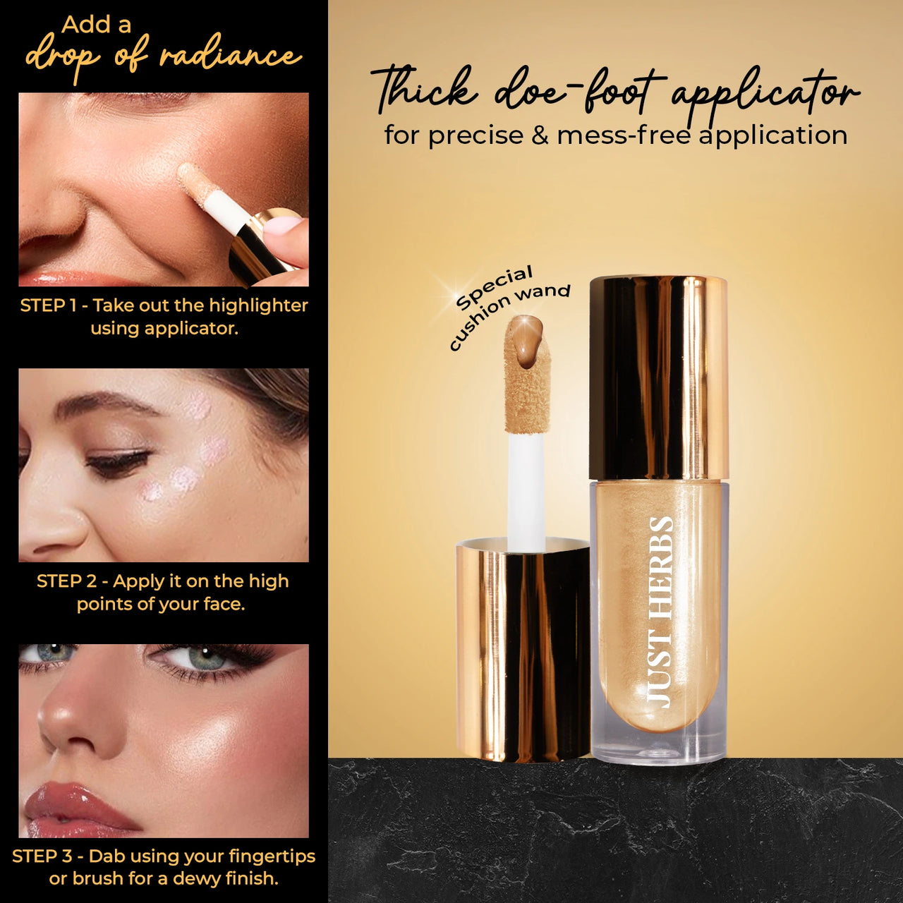 Glaze Nectar Liquid Highlighter | Shea Butter & Aloe Vera Silver nectar