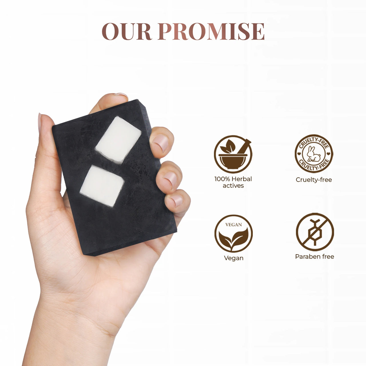 Deep Cleansing Bathing Bar with Coconut & Activated Charcoal : 100 g