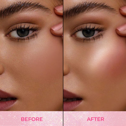 Strawberry Dip: Halo Glow Blush Drops with Mango Butter & Rice Starch